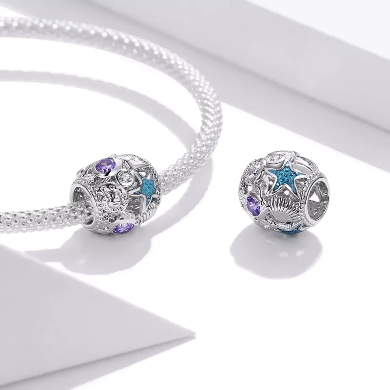 (resim) Pandora tarzı Yıldızlar ve Kabuk Charm - SCC1805 - Görüntüle 4