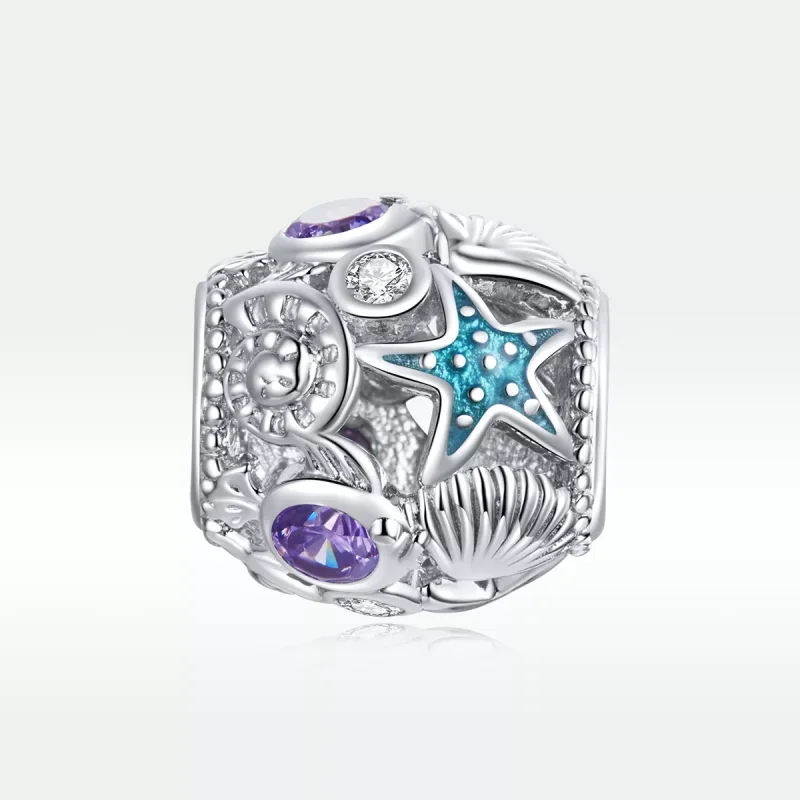 (resim) Pandora tarzı Yıldızlar ve Kabuk Charm - SCC1805 - Görüntüle 5