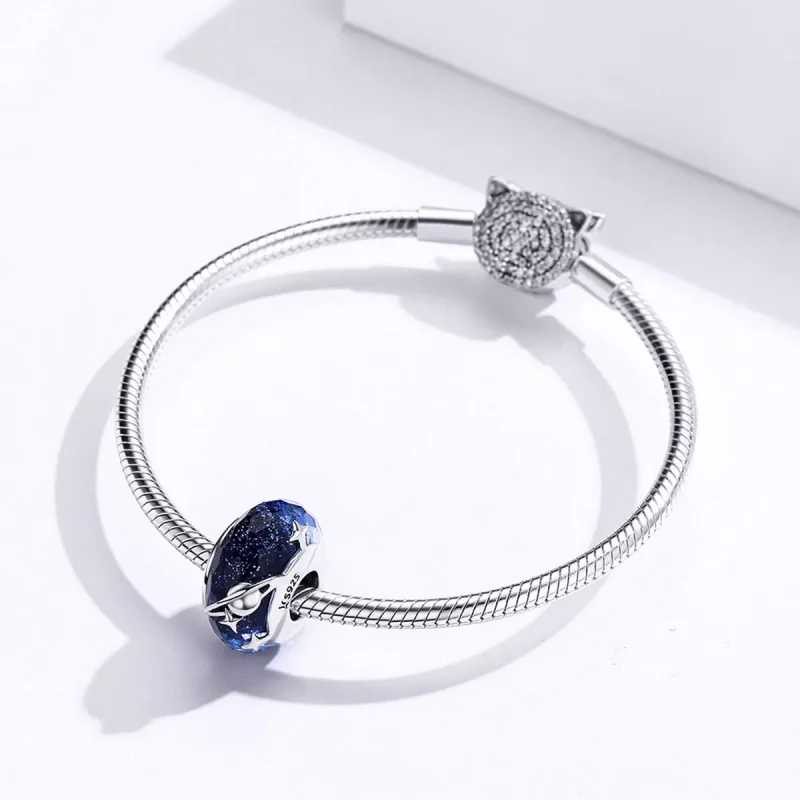 (resim) Pandora tarzı Yıldızlı Gökyüzü Charm - SCC1284 - Görüntüle 4