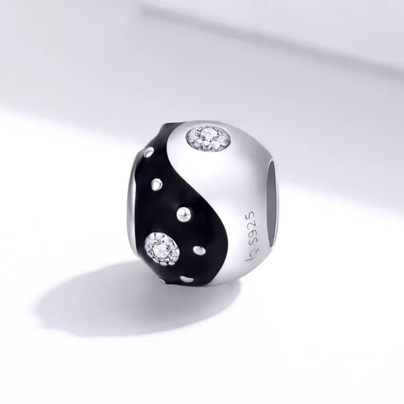 (resim) Pandora tarzı Yin Yang Charm - BSC192 - Görüntüle 2