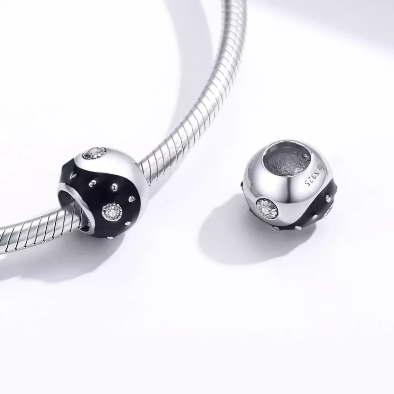 (resim) Pandora tarzı Yin Yang Charm - BSC192 - Görüntüle 4