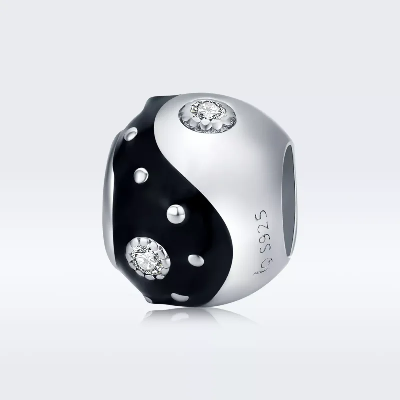 (resim) Pandora tarzı Yin Yang Charm - BSC192 - Görüntüle 5