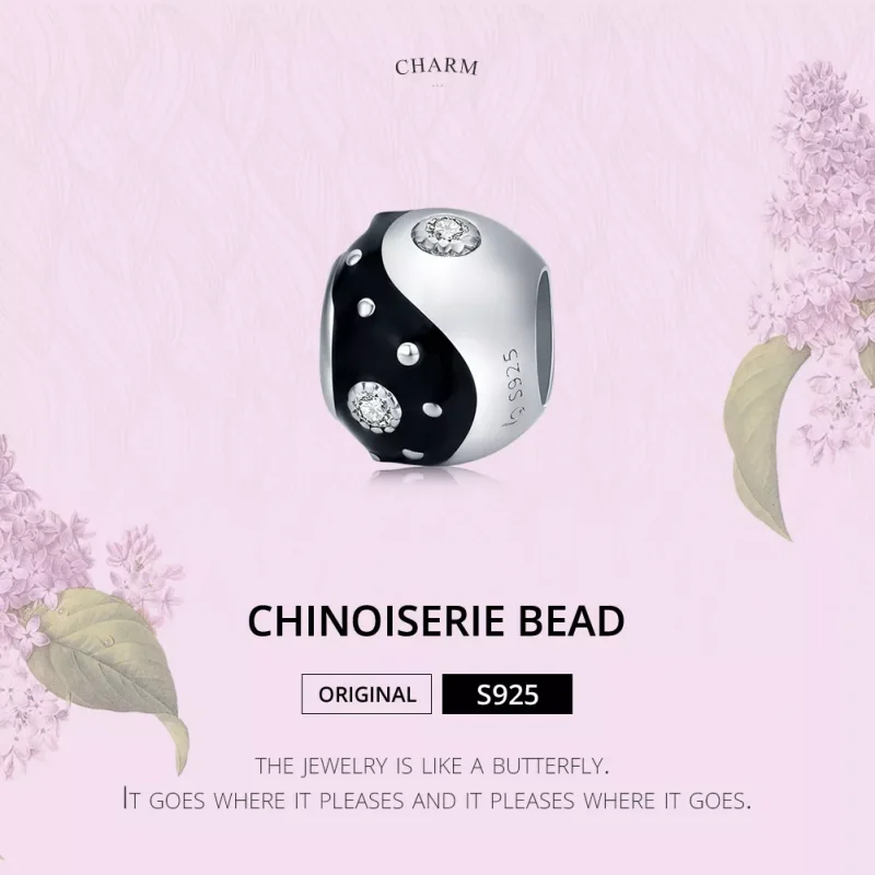 (resim) Pandora tarzı Yin Yang Charm - BSC192 - Görüntüle 6