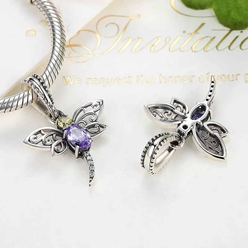 (resim) Pandora tarzı Yusufçuk Sallantılı Charm - SCC048 - Görüntüle 4