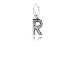 (resim) PANDORA R Harfi Sarkıt Kolye Ucu - 791330CZ