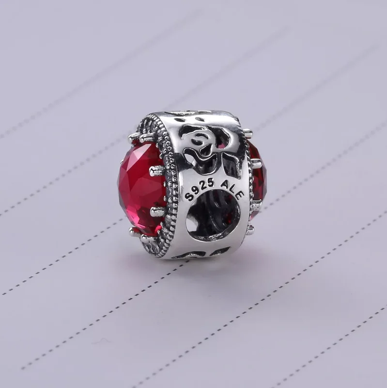 (resim) Disney, Pandora Charm, Belle Işıltılı Gül - 792140NCC - Görüntüle 4