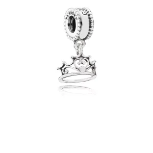 (resim) Disney, Pandora Sallantili charm, Ariel tiara silver dangle - 79