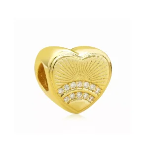 (resim) Pandora 14k altın kaplama Güneş ışığı Kalbi Charm - PX00330-1