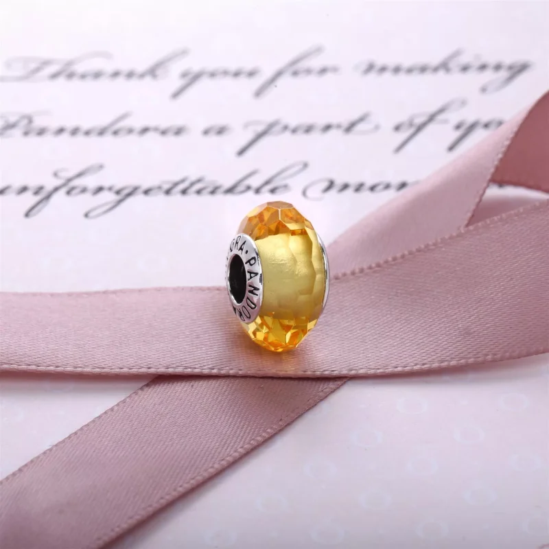 (resim) Pandora Charm, Altın Renkli Yüzeyli Cam - 791629 - Görüntüle 2