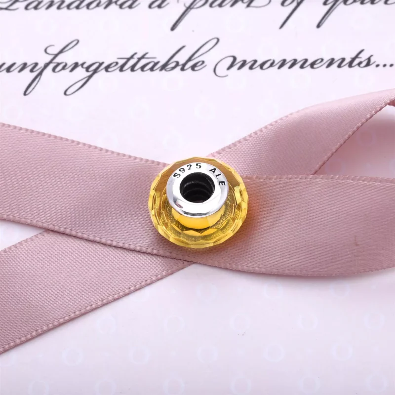 (resim) Pandora Charm, Altın Renkli Yüzeyli Cam - 791629 - Görüntüle 3
