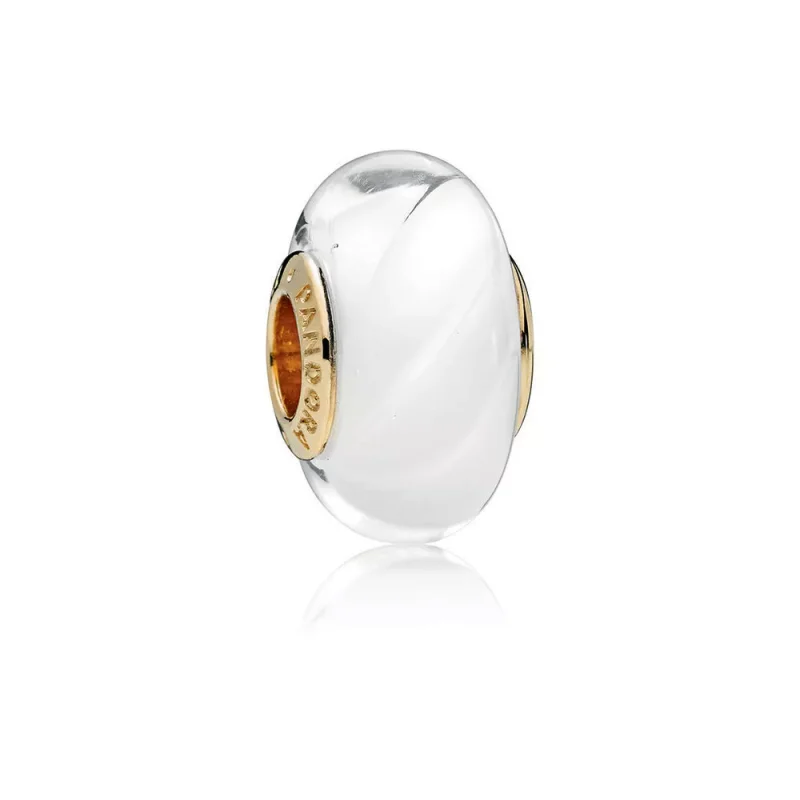 (resim) Pandora Charm, Beyaz Dalgalı Cam - 767160