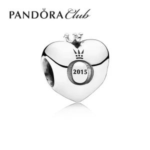 (resim) Pandora Charm, Club Charm 2015, Pandora club 2015 silver charm, 