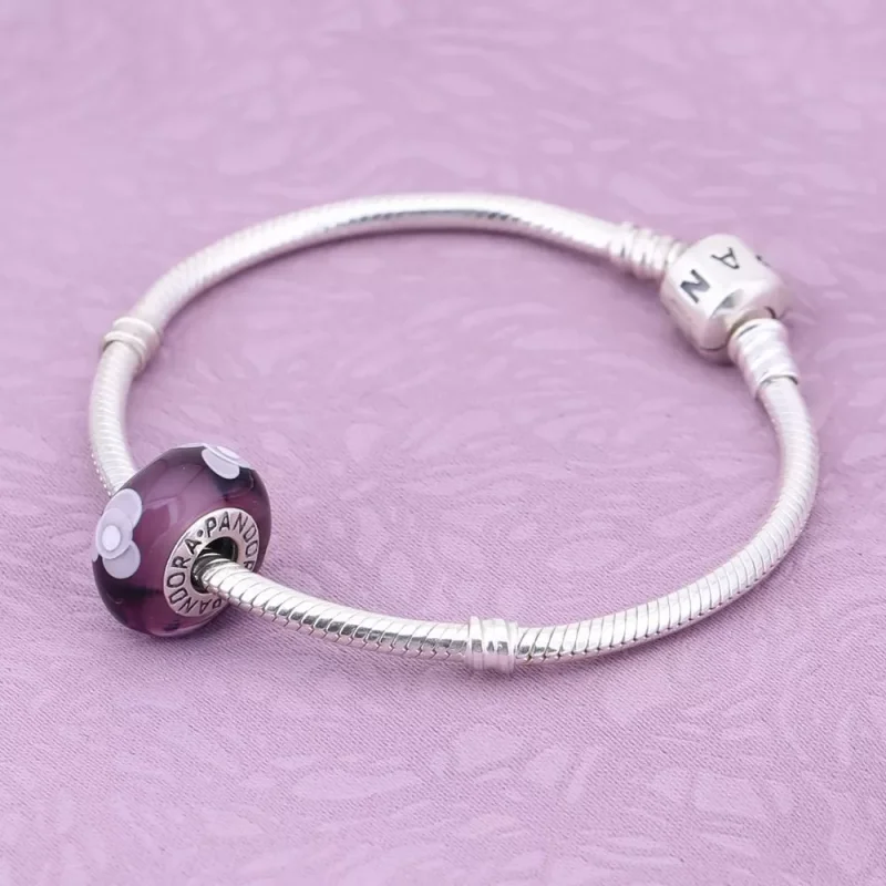 (resim) Pandora Charm, Mor Çiçekler - 790643 - Görüntüle 2