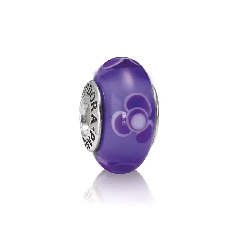 (resim) Pandora Charm, Mor Çiçekler - 790643
