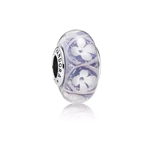 (resim) Pandora Charm, Mor Çiçeksi Cam - 791667