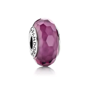 (resim) Pandora Charm, Mor Yüzeyli Cam - 791071