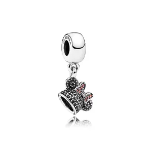 (resim) Pandora Disney, Minnie Mouse "Minnie Köpüklü Kulak Şapkası" Sallantılı Charm - 7501055880566P