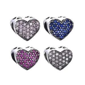 (resim) Pandora göz kamaştırıcı kalp Charm - PX0063-1