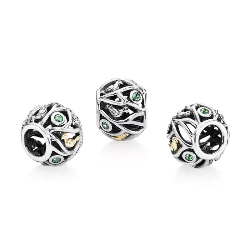 (resim) Pandora iki renkli Kuşlar ve Dallar Charm - 791213CZN - Görüntüle 4