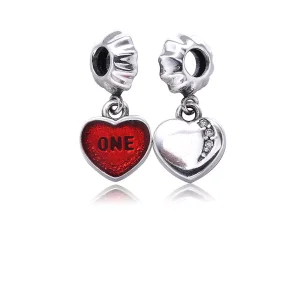 (resim) Pandora Kalp "Tek Aşk" Sallantılı Charm - PJ0002-1