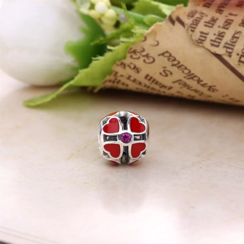 (resim) Pandora Kırmızı Yonca Charm - PD00110-1 - Görüntüle 2