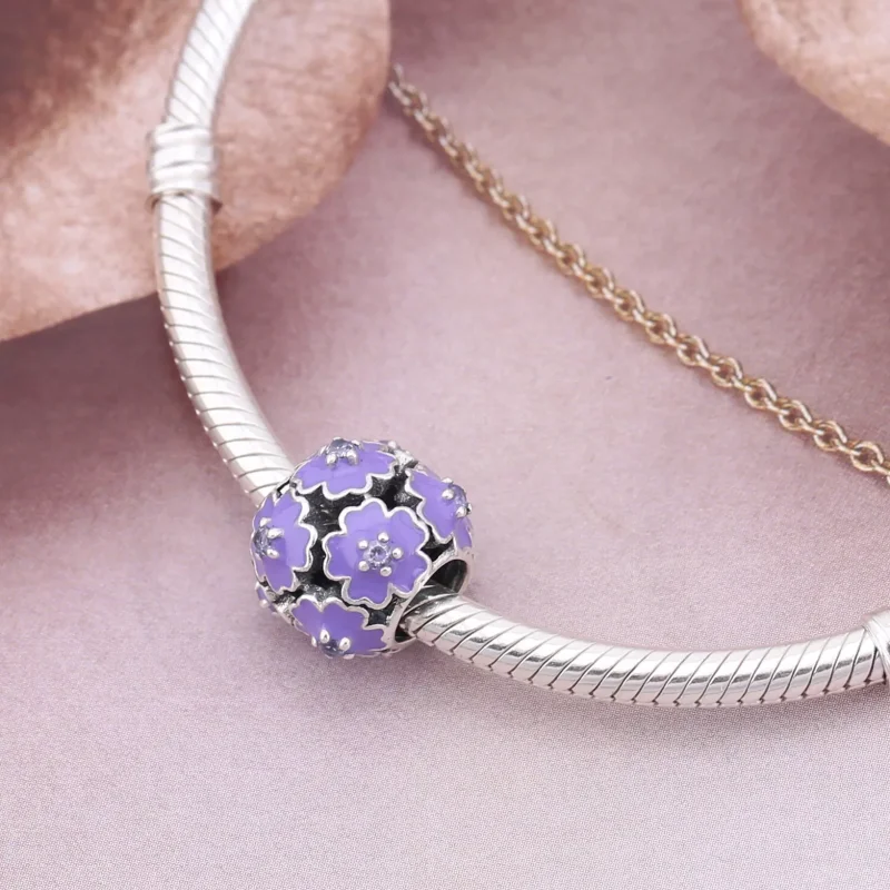 (resim) Pandora Mor Çiçek Charm - PD0021-1K - Görüntüle 4