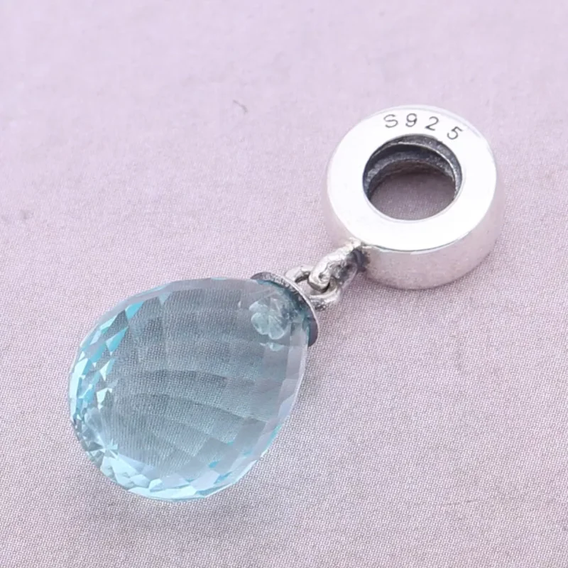 (resim) Pandora Sallantili charm, Buz Mavisi Damla - 791602CLB - Görüntüle 2