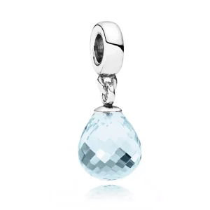 (resim) Pandora Sallantili charm, Buz Mavisi Damla - 791602CLB