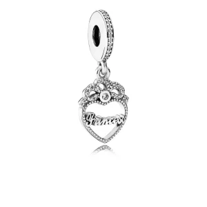 (resim) Pandora Sallantili charm, Kalpli Prenses Tacı - 791962CZ