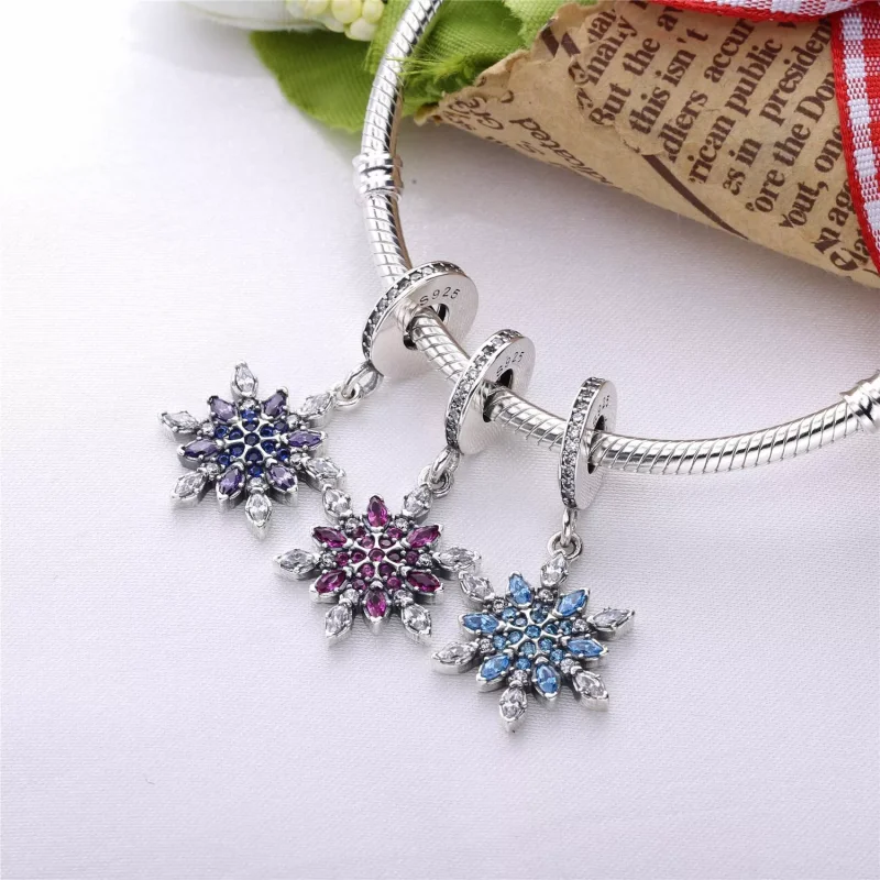 (resim) Pandora Sallantili charm, Kristal Kar Tanesi - 791761NBLMX - Görüntüle 6