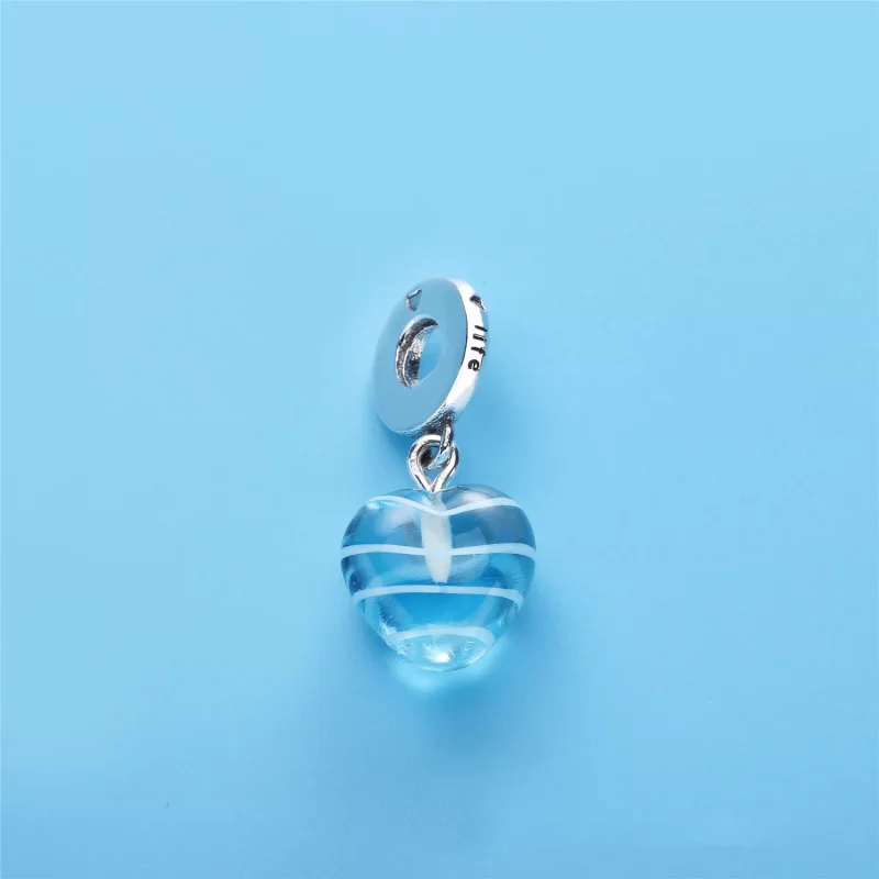 (resim) Pandora Sallantili charm, Pembe Kurdeleli Cam Kalp - 797142 - Görüntüle 2