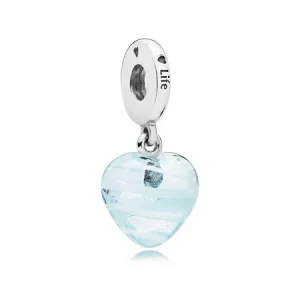(resim) Pandora Sallantili charm, Pembe Kurdeleli Cam Kalp - 797142