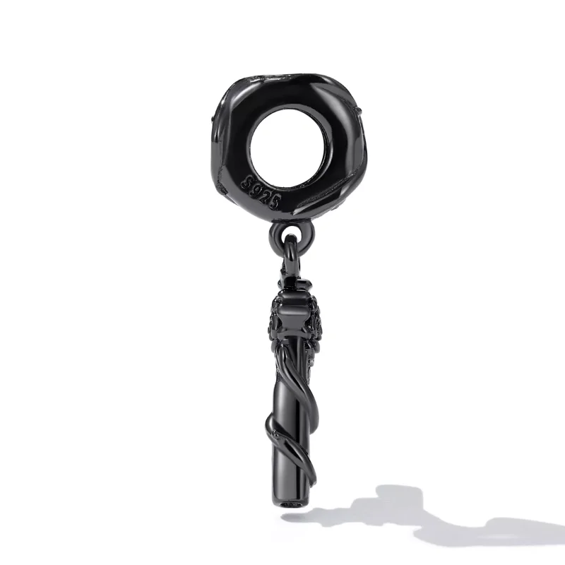 (resim) Pandora Stil Gül Pistol Sallantılı Küpe - SCC2241 - Görüntüle 3