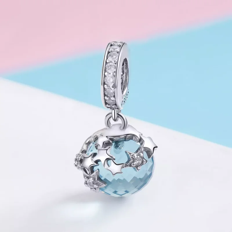 (resim) Pandora Stil Yıldızlı Asılı Küpe - BSC029 - Görüntüle 2