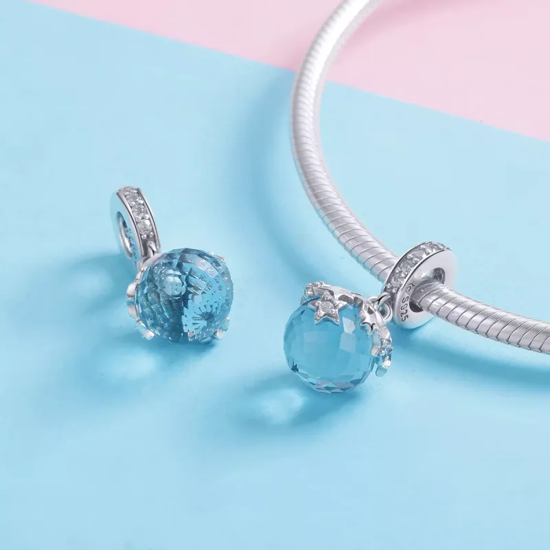 (resim) Pandora Stil Yıldızlı Asılı Küpe - BSC029 - Görüntüle 4