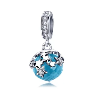 (resim) Pandora Stil Yıldızlı Asılı Küpe - BSC029