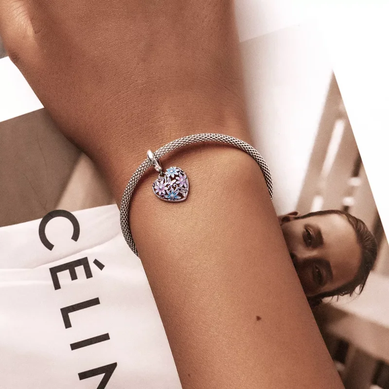 (resim) Pandora Stili Aşk Gizli Bahçe Asılı Küpe - SCC2062 - Görüntüle 5