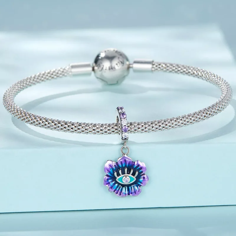 (resim) Pandora Stili Şeytan Çiçeği Asılı Küpe - SCC2373 - Görüntüle 3