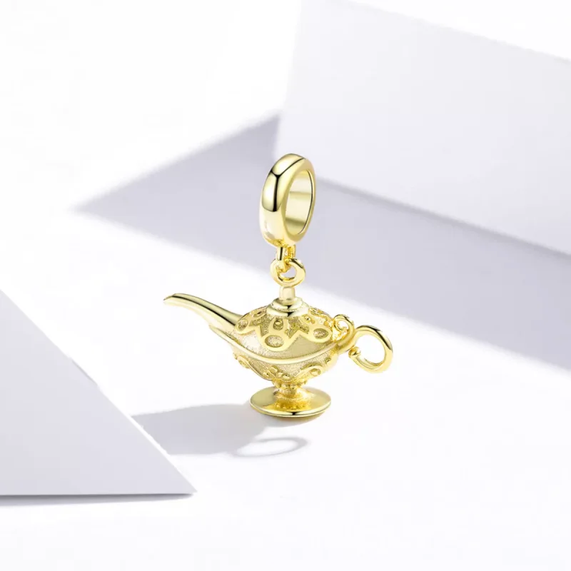 (resim) Pandora tarzı 14k altın kaplama Sihirli Lamba Sallantılı Charm - SCC1819 - Görüntüle 2
