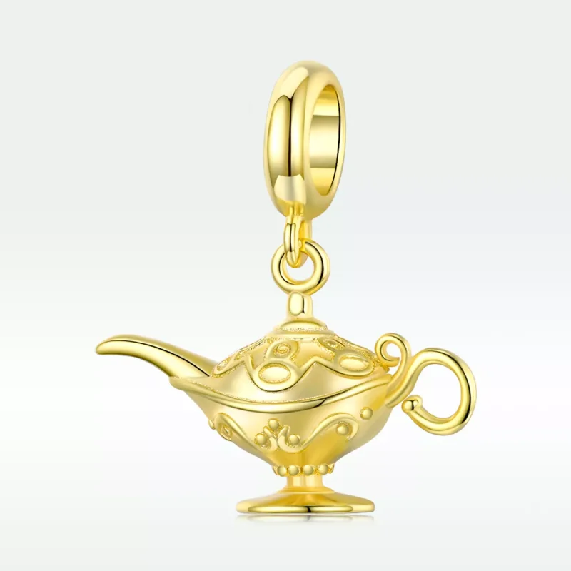 (resim) Pandora tarzı 14k altın kaplama Sihirli Lamba Sallantılı Charm - SCC1819 - Görüntüle 5
