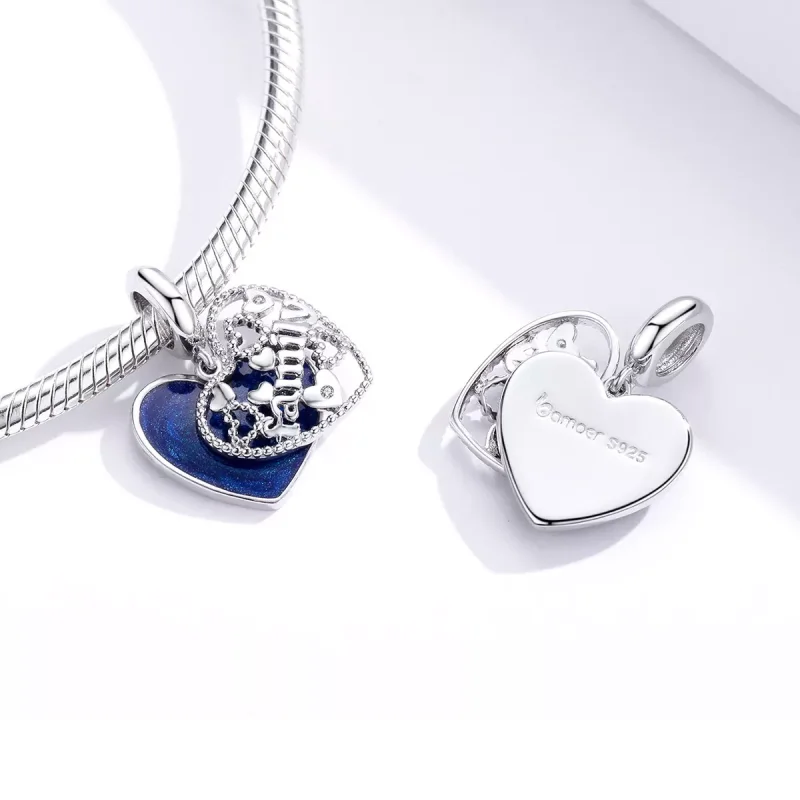 (resim) Pandora tarzı aile mektupları Sallantılı Charm - BSC293 - Görüntüle 2