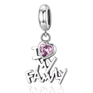 (resim) Pandora tarzı Ailemi seviyorum Sallantılı Charm - SCC251