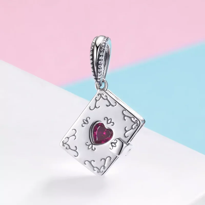 (resim) Pandora tarzı Aşk mektubu Sallantılı Charm - SCC980 - Görüntüle 2