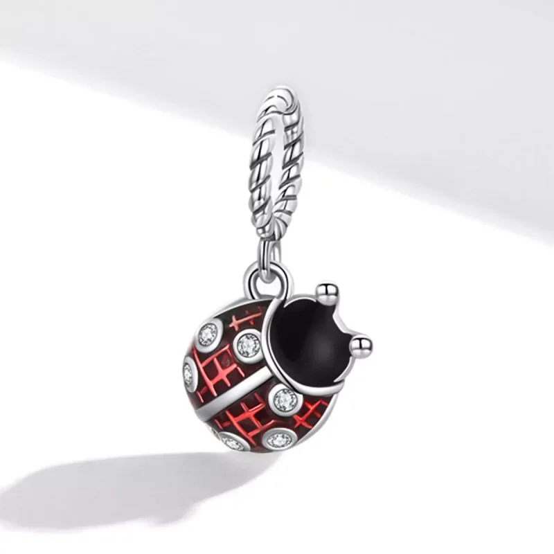 (resim) Pandora tarzı Altı Yıldızlı Uğur Böceği Sallantılı Charm - SCC1874 - Görüntüle 2
