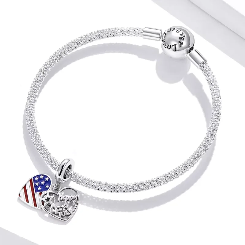 (resim) Pandora tarzı Amerikan Bağımsızlık Günü Sallantılı Charm - SCC1884 - Görüntüle 3