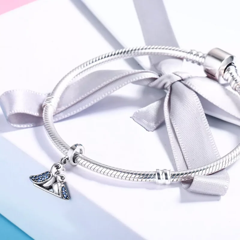 (resim) Pandora tarzı anne ile yavru kuş Sallantılı Charm - SCC426 - Görüntüle 4