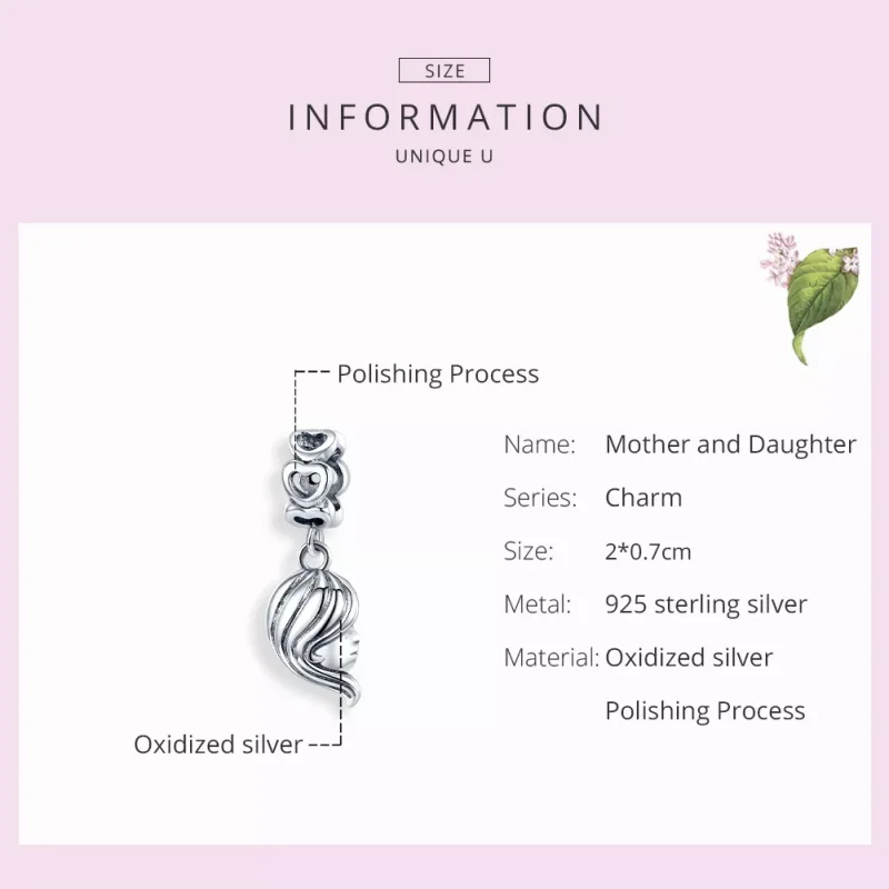 (resim) Pandora tarzı Anne ve kızı Sallantılı Charm - BSC275 - Görüntüle 7