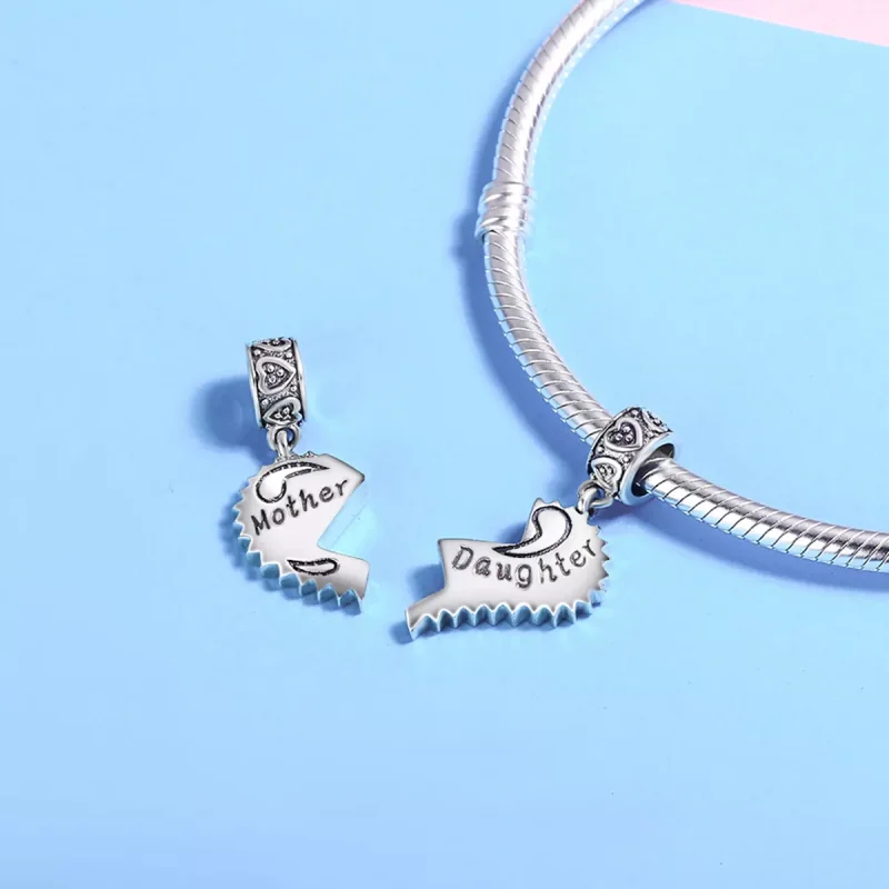 (resim) Pandora tarzı Anne ve kızı Sallantılı Charm - SCC427 - Görüntüle 5