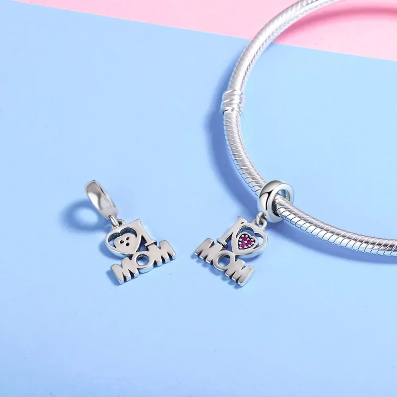 (resim) Pandora tarzı Annemi Seviyorum Sallantılı Charm - SCC420 - Görüntüle 6