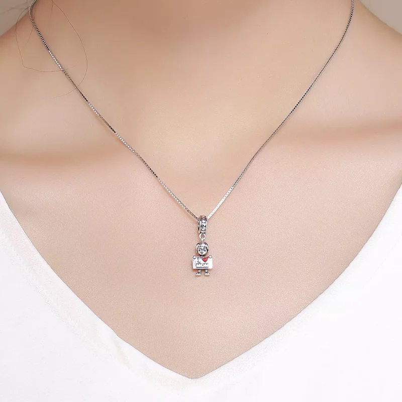 (resim) Pandora tarzı Annemi Seviyorum Sallantılı Charm - SCC691 - Görüntüle 3